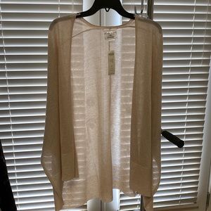 NWT Chico’s Gold Open Sweater